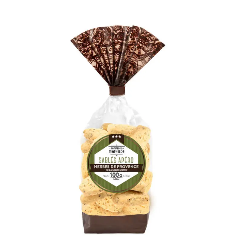 [CROUS0005] Sablés Apéro Herbes de Provence - Comptoir de Mathilde 