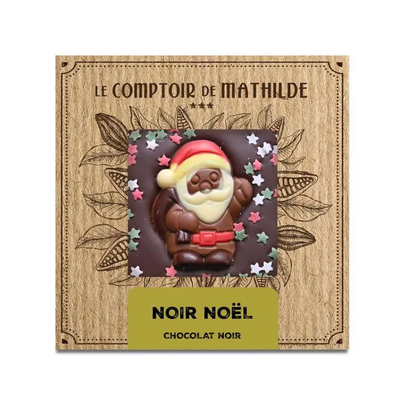 [TABPM0044] Tablette Chocolat Noir Noël - Le Comptoir de Mathilde 