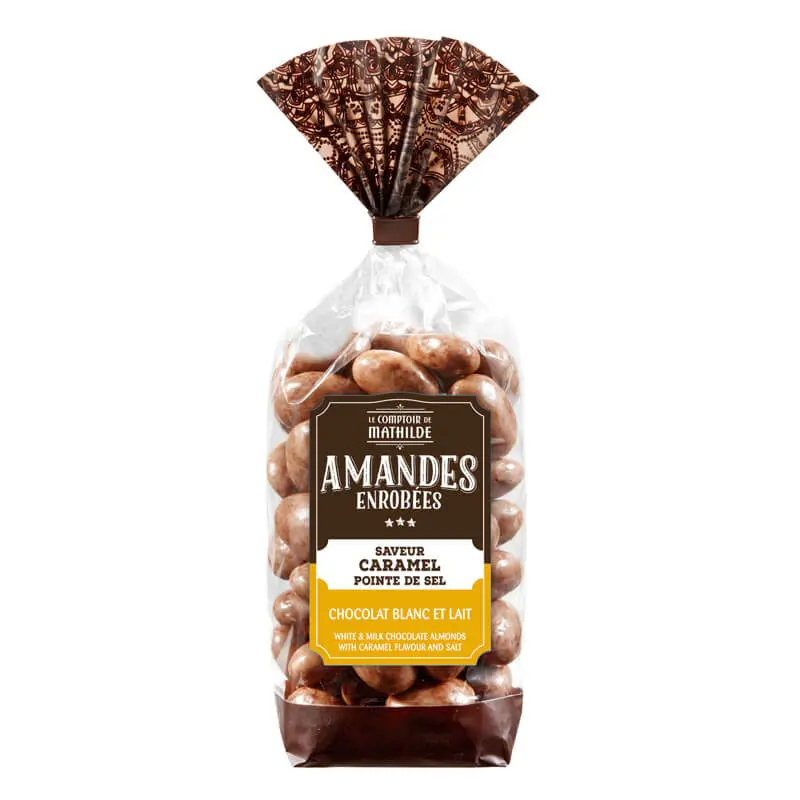 Amandes Caramel Pointe de Sel- Le Comptoir de Mathilde  