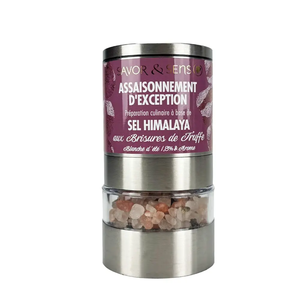 Sel de l'Himalaya aux brisures de truffes - Savor et sens 