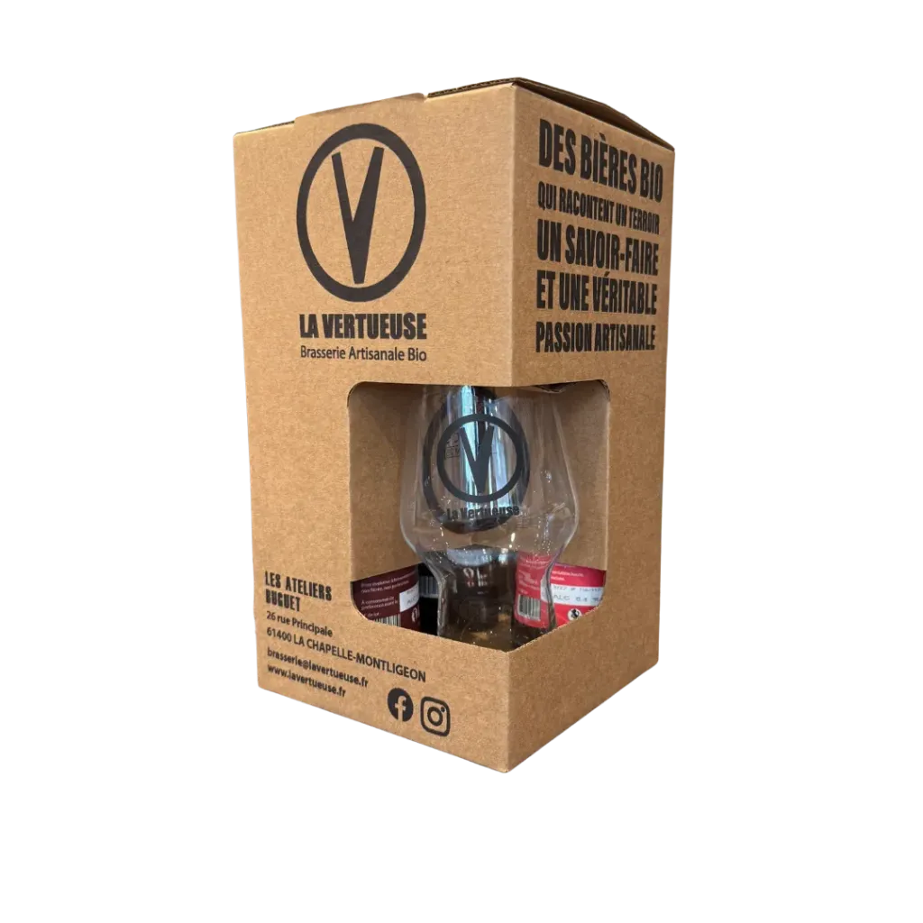 Pack de 3 Bières + Verre - La vertueuse