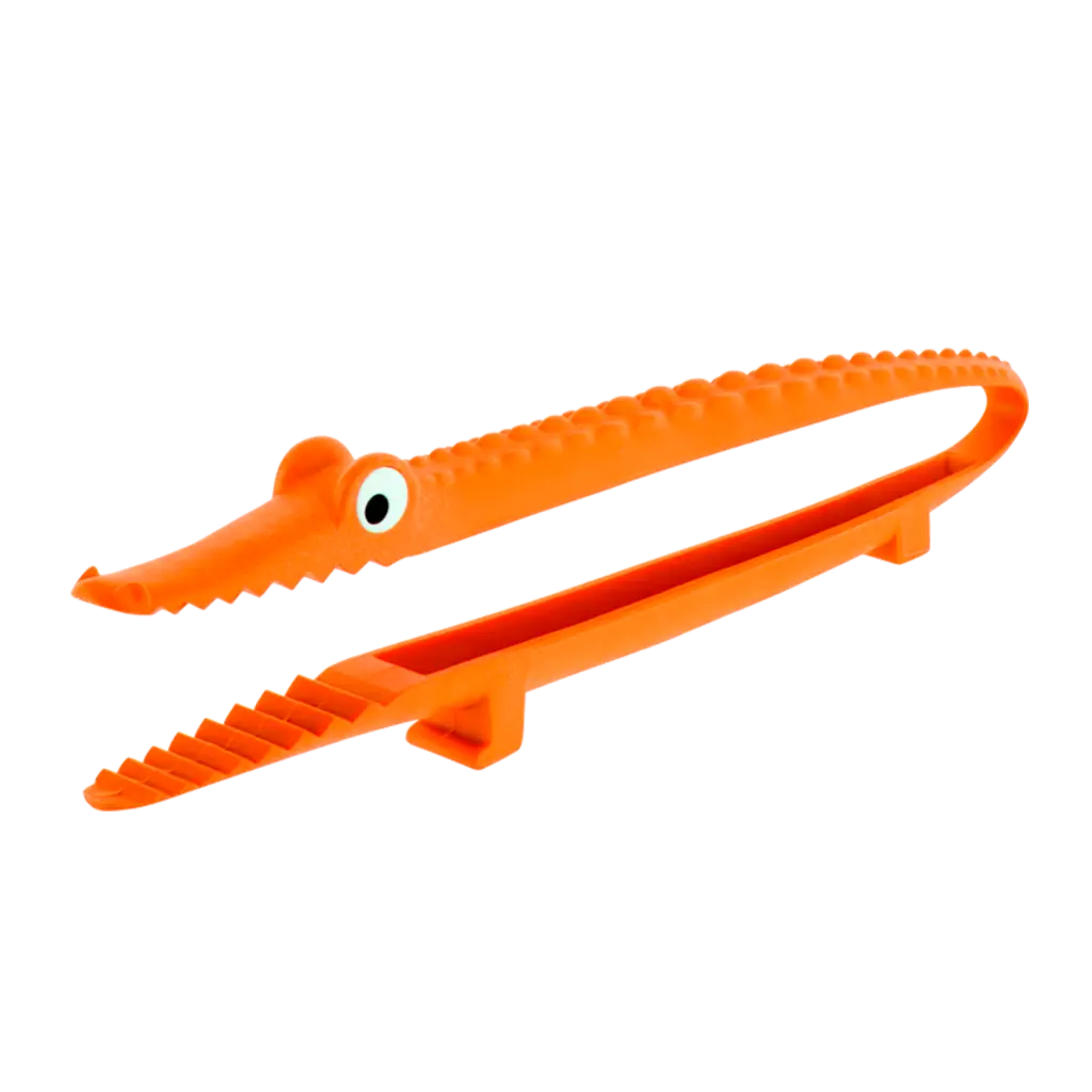 [25029OR] Pince de cuisine - Croc'odile - Pylones (Orange)