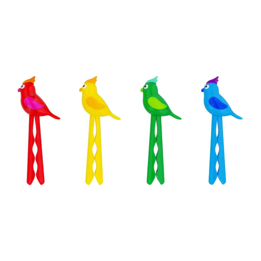 Set de 4 pinces Birds - Perruclip -Pylones 