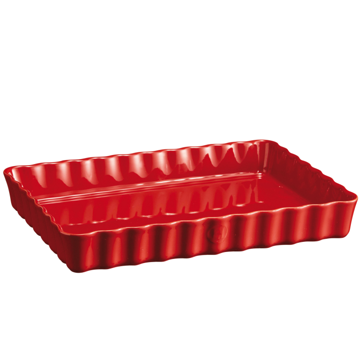 [EH346038] Plat à Tarte Rectangulaire - Emile Henry (Grand Cru)