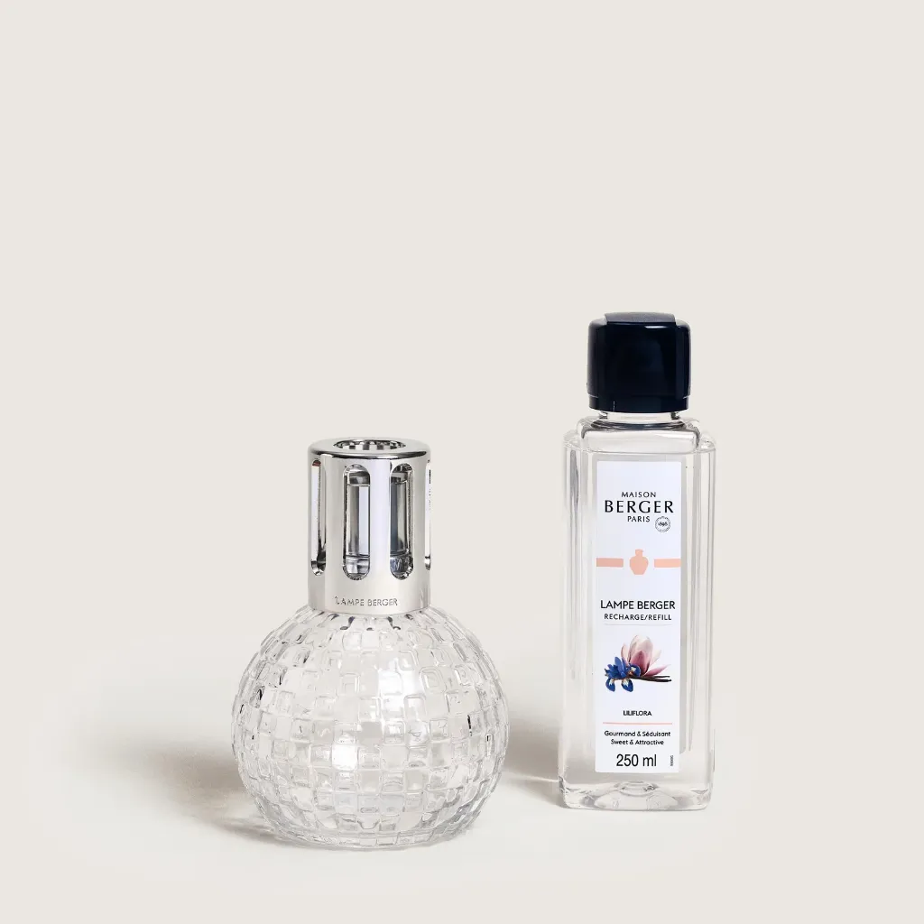 [004884] Coffret lampe Berger Disco Transparente - Maison Berger