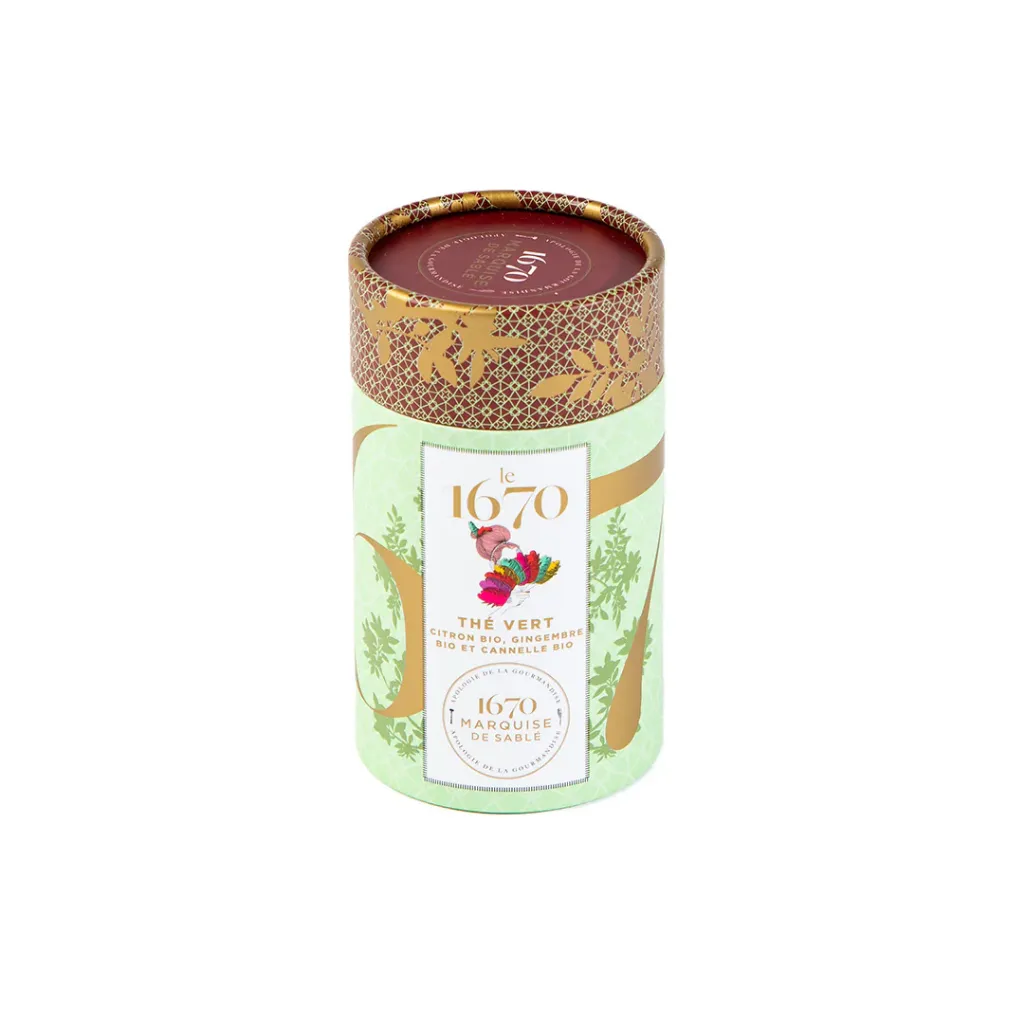 [F3TBV32] Thé vert citron bio, gingembre bio et cannelle bio - La Sablésienne