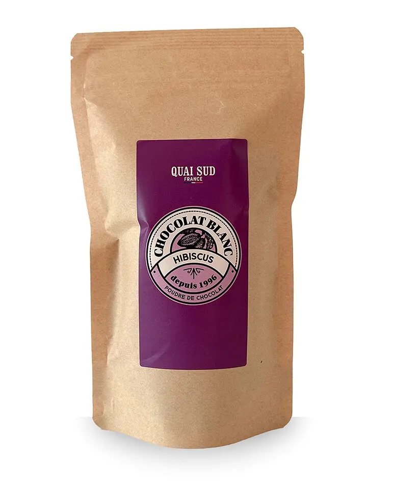 [1CHBHI250V] Chocolat Blanc à L'hibiscus - Quai Sud