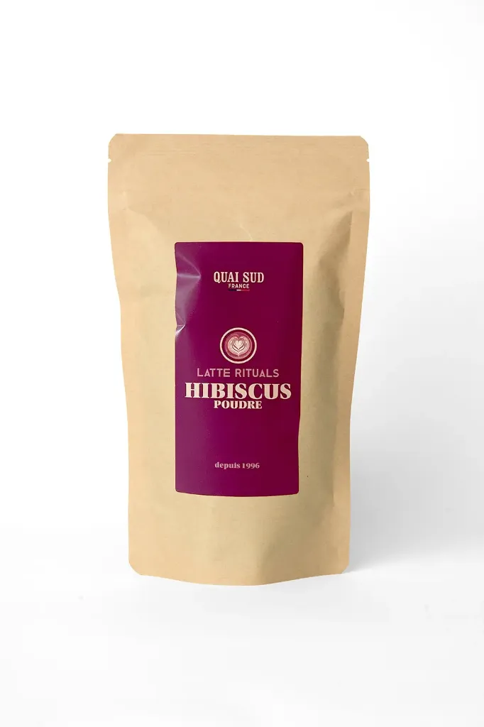 [1MPHIBI100V] Poudre à latté - latté rituals- Hibiscus Quai sud