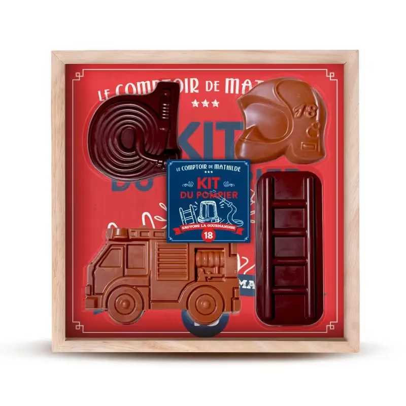 [CFMET0007] Kit du Pompier- Chocolats Noir et Lait - Comptoir de Mathilde