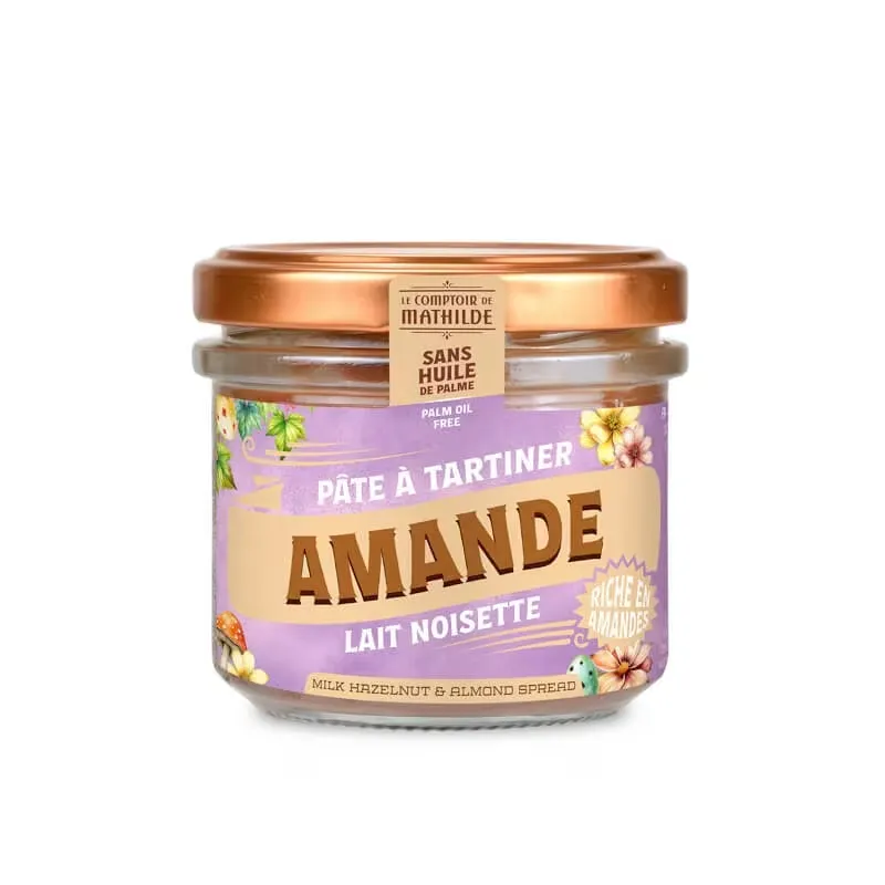 [PATES0205] Lait Noisette Amande - Pâte à Tartiner - Comptoir de Mathilde