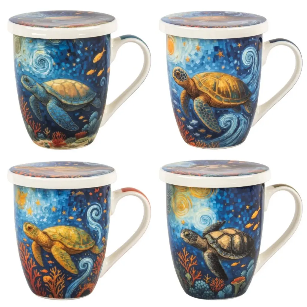 [39300] Tasse Tortue Avec filtre - Signes Grimalt