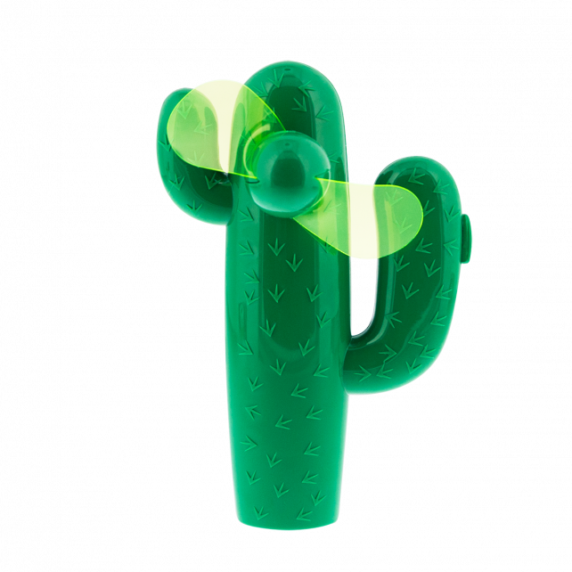 [38827] Ventilateur de poche rechargeable - Cactus - Pylones