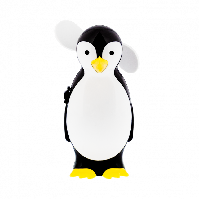 [38833 NOIR] Ventilateur de poche rechargeable - Pingouin - Pylones