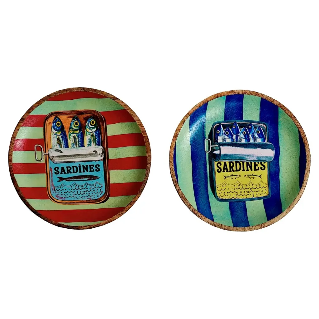 Plateau rond Sardines - Signes grimalt