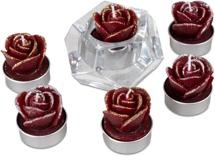 Coffret de 6 Bougies Rose Or - Formano
