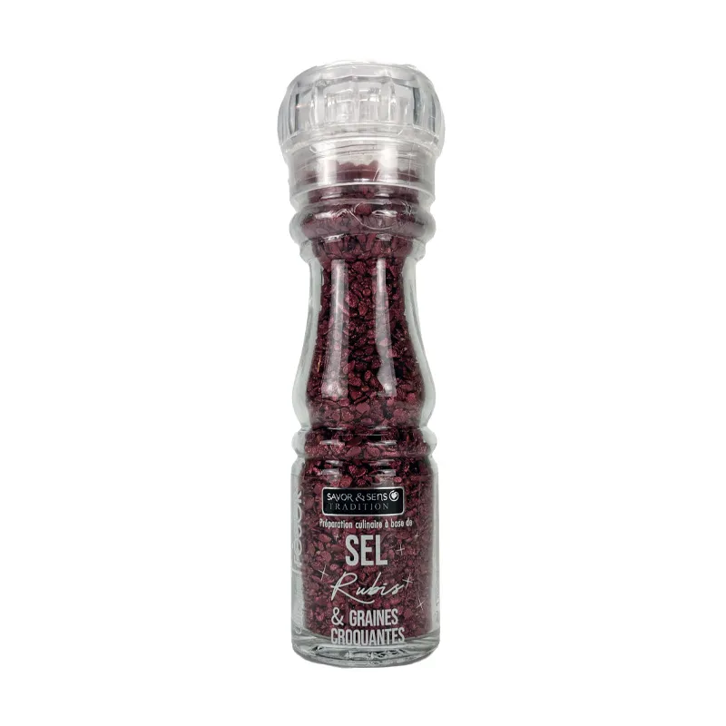 [501090072] Sel Rose D'Himalaya Rubis aux Graines Croquantes- Savor et sens