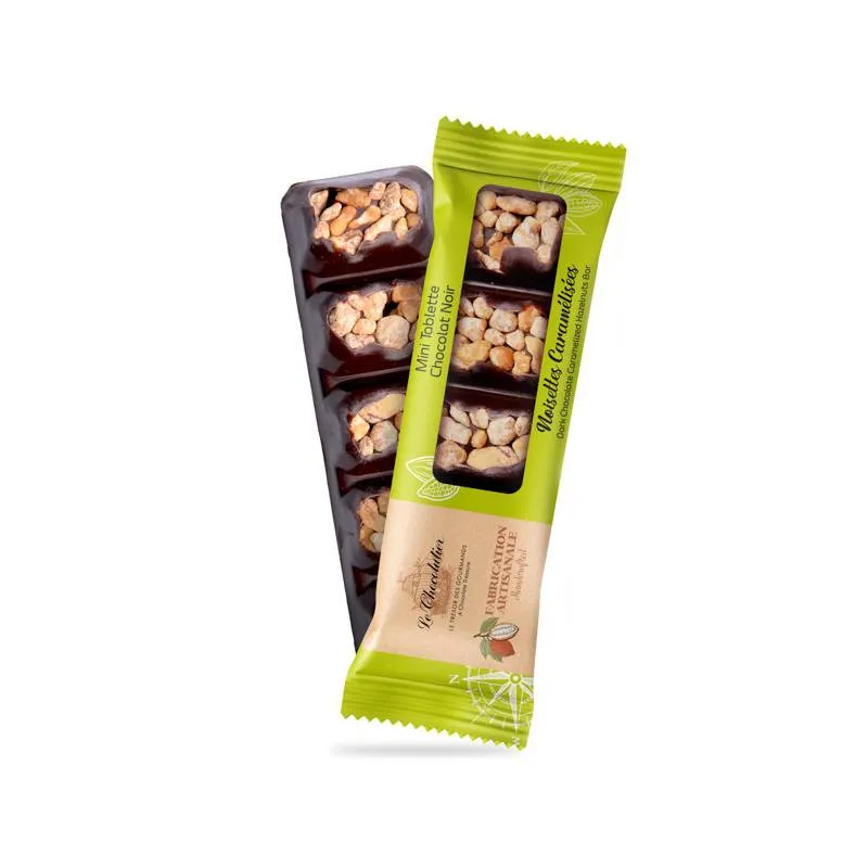 Mini Tablette Chocolat Noir Noisettes Caramélisées - le chocolatier