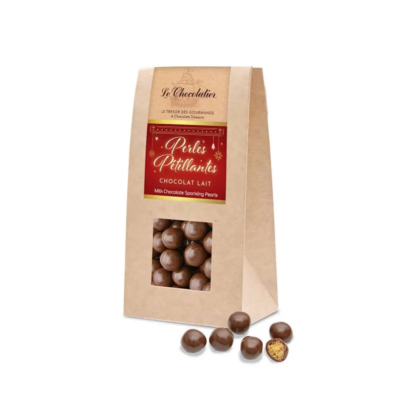 Etui Perles Pétillantes Chocolat Lait - Le Chocolatier