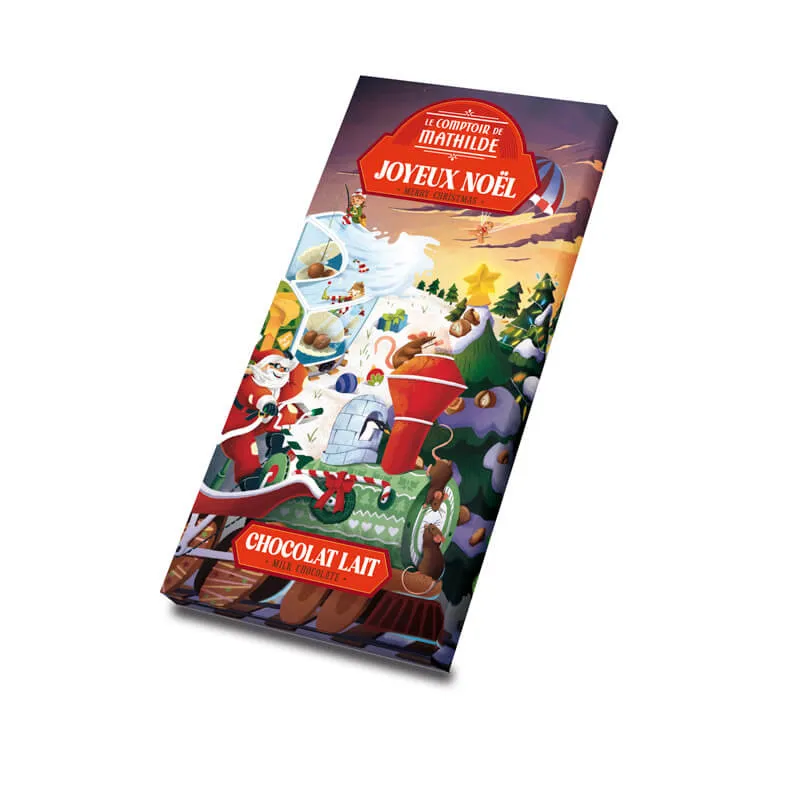 Tablette Chocolat Lait Noël - Le Comptoir de Matilde