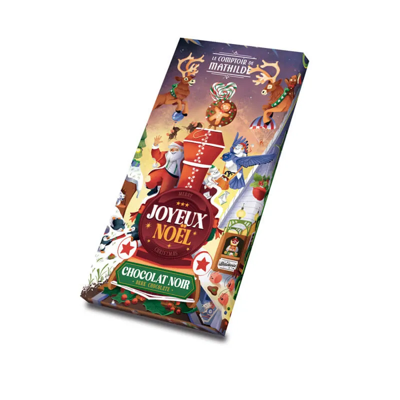 Tablette Chocolat Noir Noël - Le Comptoir de Mathilde