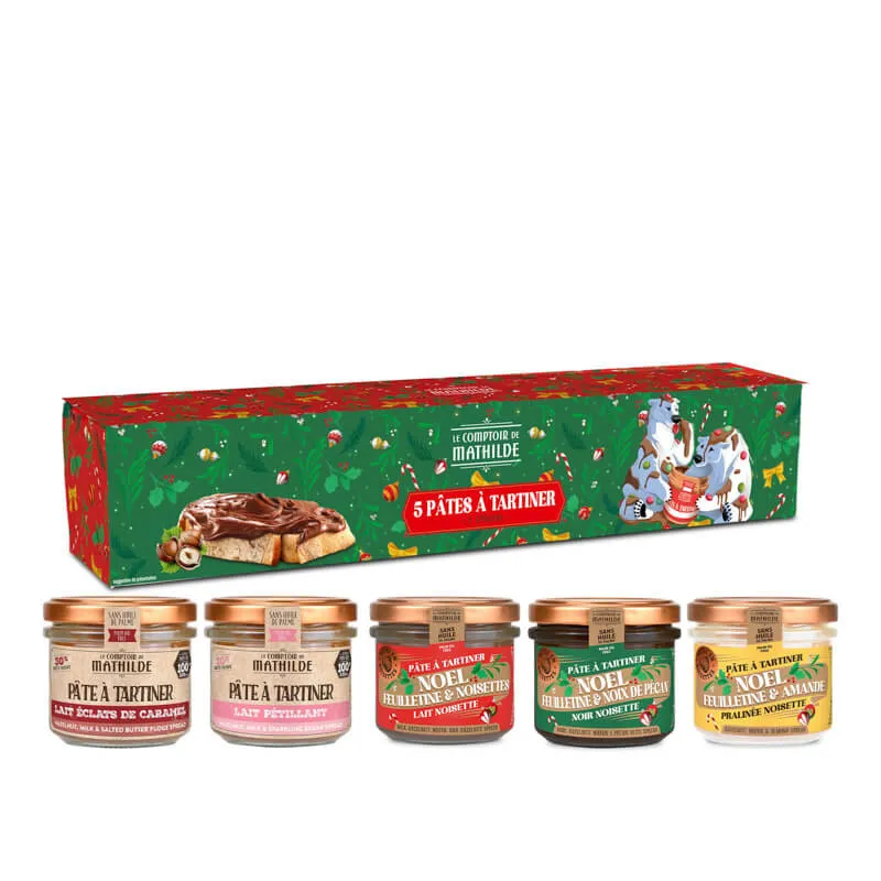 [COFPA0018] Coffret 5 Pâtes A Tartiner - Le Comptoir de Mathilde