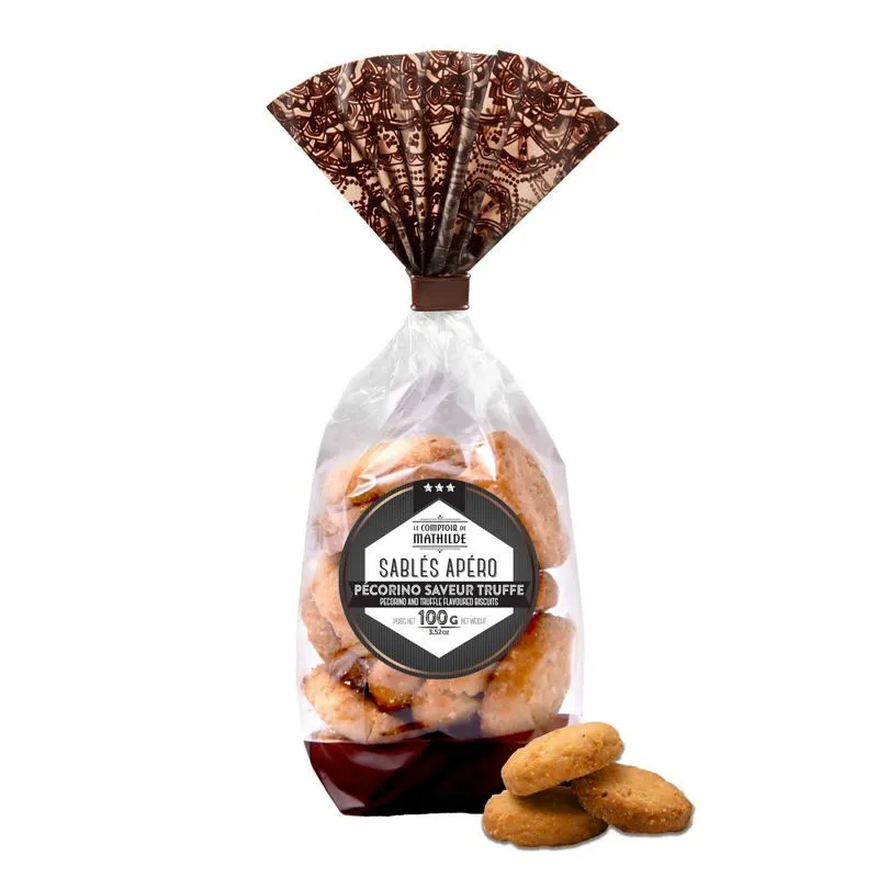 [CROUS0008] Sablés Apéro Pécorino Saveur Truffe - Le Comptoir de Mathilde