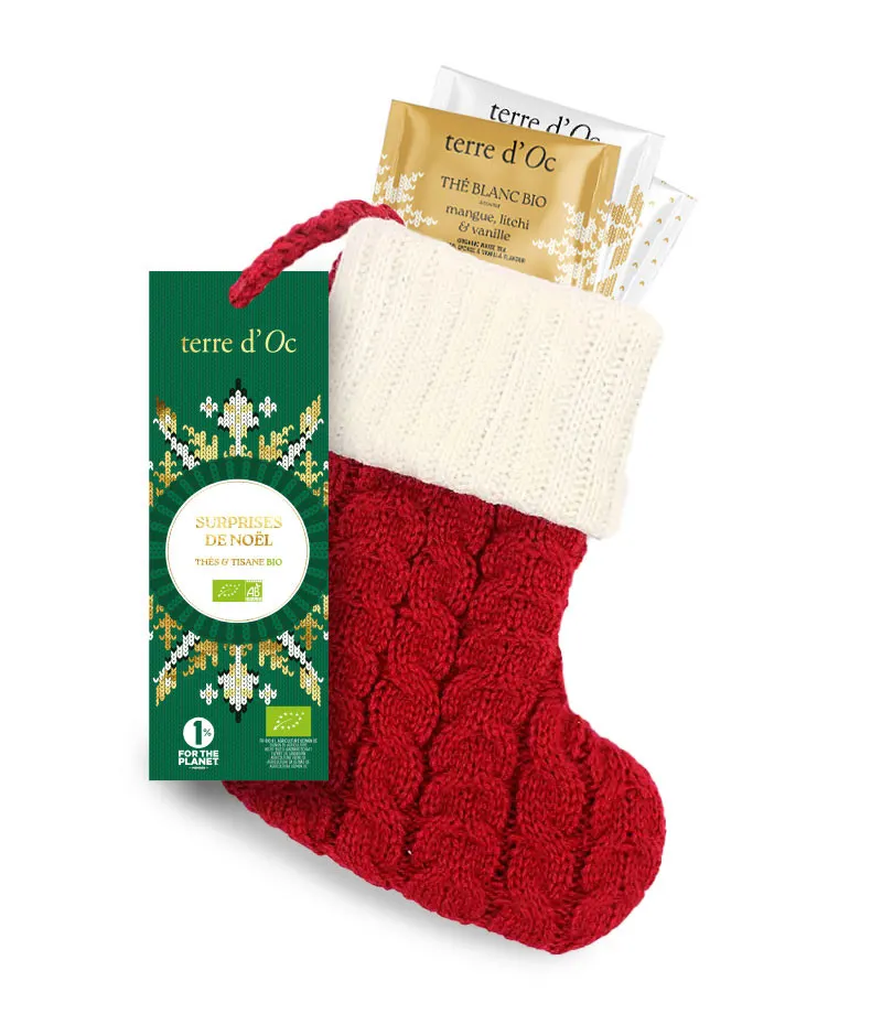 Chaussette à suspendre 6 Thés et Infusions - Terre D'Oc