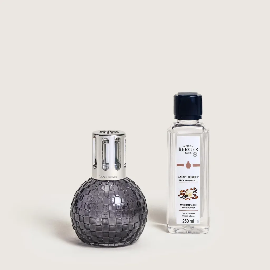 Coffret lampe Berger Disco Grise - Maison Berger