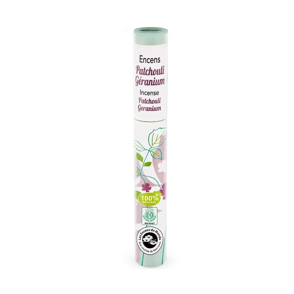 Encens Patchouli, géranium - Aromandise