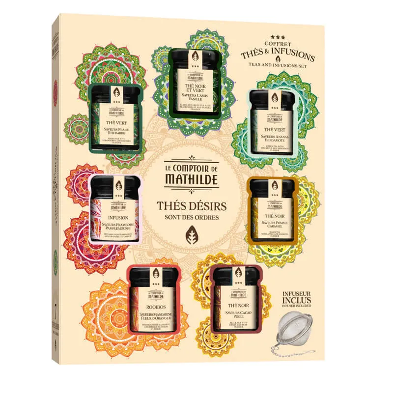 Coffret 7 thés & infusions - Comptoir de Mathilde
