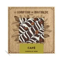 Tablette Chocolat Noir - Café Crème - Comptoir De Mathilde