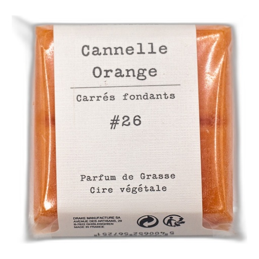 [BPP48-CLO] Carré fondant cannelle orange