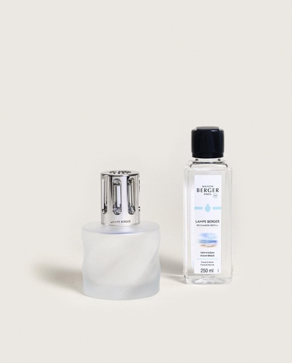 [004779] Coffret lampe Berger spirale givrée