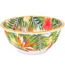 Grand saladier profond mélamine - Fleurs exotiques
