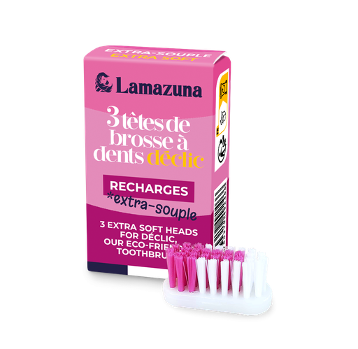 [B2F1A2] Recharge 3 têtes de brosse à dents - Extra-souple