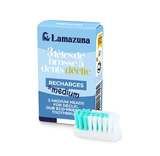 [R3TS]  Recharge 3 têtes de brosse à dents Medium - Lamazuna