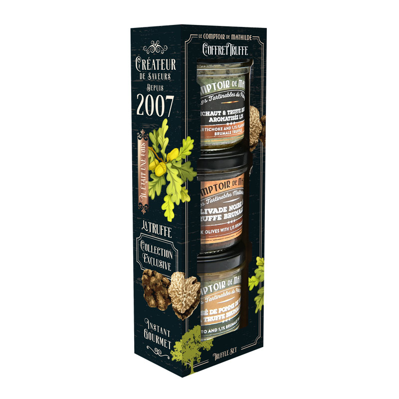 Coffret 3 tartinables truffe - Le Comptoir de Mathilde