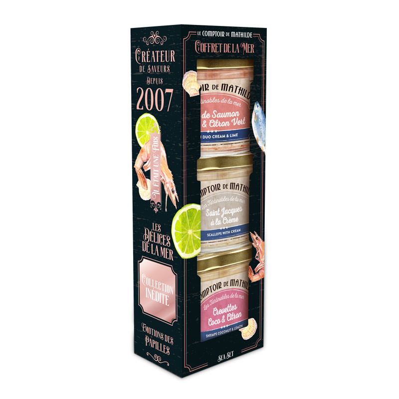 Coffret 3 tartinables de la mer - Le Comptoir de Mathilde