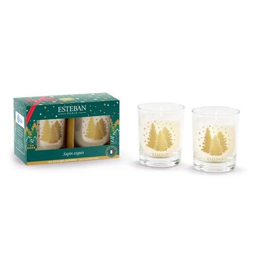 [ELN-128] Coffret duo de mini bougies - Sapin exquis