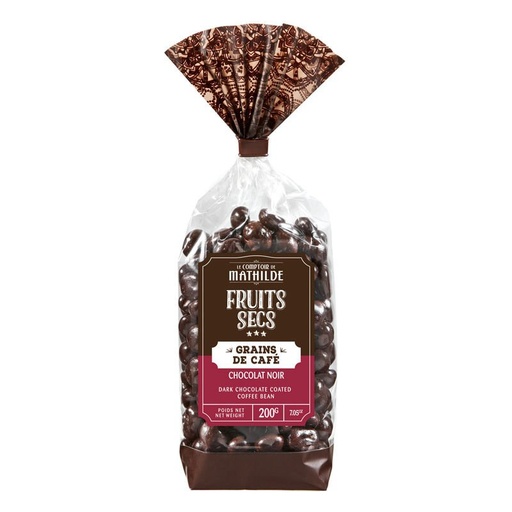 [TURBI0007] Grains de café enrobés Chocolat noir