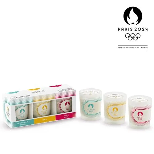 Coffret trio de bougies parfumées - Édition JO 2024 - Esteban