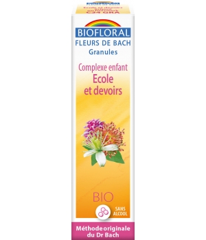 Ecole et devoirs Enfants en granules - Biofloral