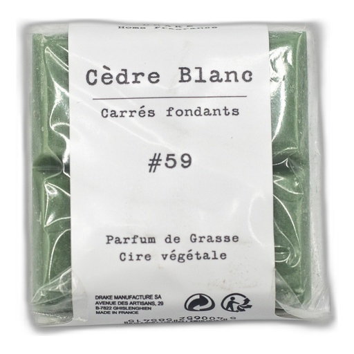 [BPP48-CED] Carré fondant cire végétale – Cèdre blanc - Drake