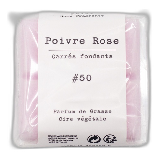 [BPP48-PVR] Carré fondant cire végétale – Poivre Rose