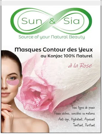 Masques Contour des yeux à la rose - Sunchine