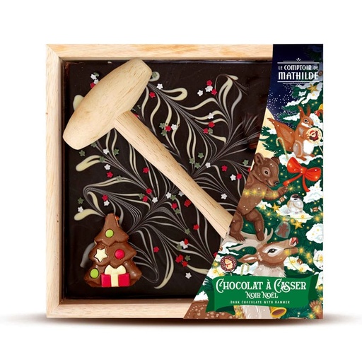[CHCAC0111] Chocolat à Casser Noir Noël - Le Comptoir de Mathilde 