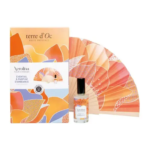 [TOSENCF236]  Éventail & Parfum fleur d'oranger - Terre D'Oc