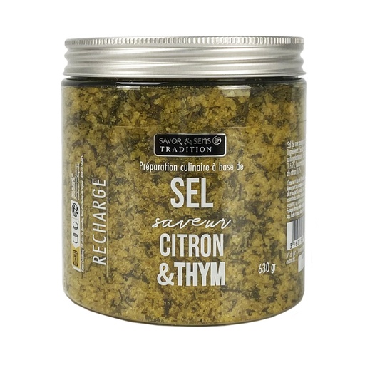 [501090032] Recharge Sel saveur citron thym - Savor et Sens