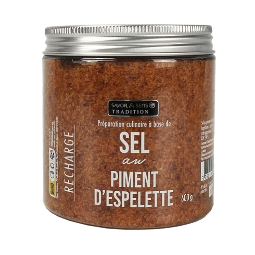 [501090023] Recharge Sel saveur Piment d'Espelette - Savor et Sens