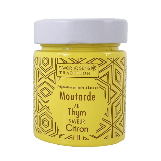 [501060036] Moutarde au thym saveur citron - Savor et Sens